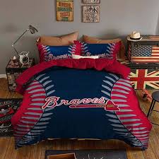 Atlanta Braves Bedding Set Sleepy Duvet
