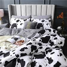 Cow Spot Bedding Set Cartoon Duvet