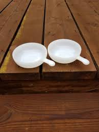 Vintage Milk Glass Bowl Soup Bowls