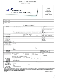 Employee Personal Data Form Template Sample Details Forms