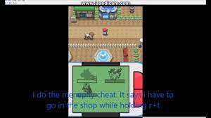 How to cheat on pokemon platinum DeSmuMe - YouTube