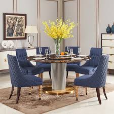 In the grand european traditional of elegance, saint charles collection is crafted from fine quality, durable ash burl veneers and solid hardwoods. European Dining Table Set Design Marble Dining Table Bedroom Sets Aliexpress