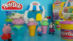 О, кто не слышал об этом современном мультсериале? Play Doh Ijsjes Maken Met Peppa Pig Play Doh Ice Cream And Peppa Pig Youtube