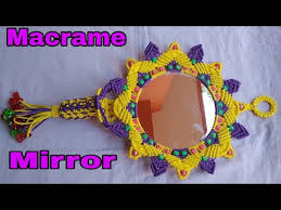 How To Make Macrame Mirror With Flower