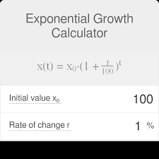 exponential growth calculator