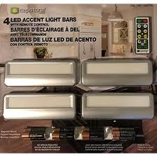 Under cabinet lighting has become popular for both practical and aesthetic purposes. Capstone 4 Led Accent Light Bars With Remote Control Battery Operated Amazon Com Industrial Scientific