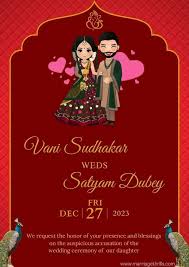 latest marriage invitation card format
