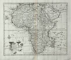 1747 map showing the biblical city of endor located next to the edenic river of ghion in west africa. A New And Accurate Map Of Africa Bowen 1747