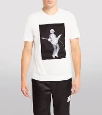 limitato cotton skeleton print t shirt
