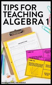 3 Tips For Teaching Algebra 1