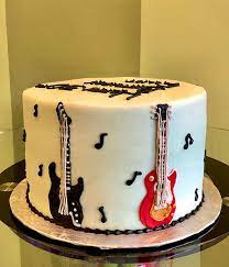 Guitar Birthday Cake gambar png