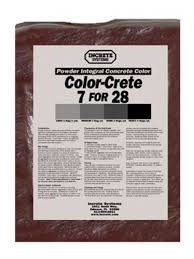 Increte Color Crete 7 For 28 Powder Integral Color