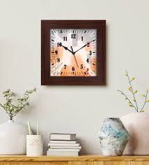 Buy Number Multicolour Iron Wall Clock