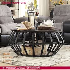 Octagon Coffee Table Round Metal Coffee