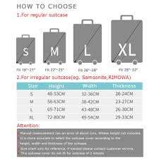 Sqiuxia Elastic Waterproof Dustproof Travel Luggage Suitcase