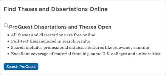 ProQuest Dissertations and Theses Global Theses Dissertations University of  Arizona Libraries