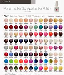 Gelish Gel Color Chart Opi Gelish Nail Polish Color
