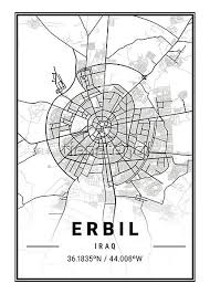 City Maps Design Map Poster