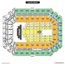 carrier dome seating charts views