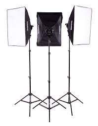 Studiopro 6400w Triple 5 Socket Photo Studio Continuous Portrait Video Lighting Kit With Light Stand 85w Daylight Bulb Softboxes Daylight Bulbs Video Lighting