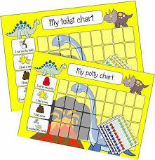 Dinosaur Potty And Toilet Training Sticker Reward Chart For