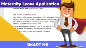 best maternity leave application sle
