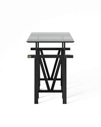 Trestle Desk Modern Black Newport