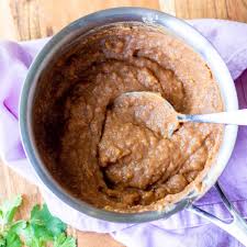 how to cook canned refried beans fat