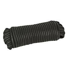 50 Ft Black Paracord Rope 72402