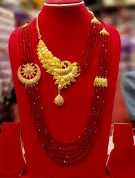 gold plated jewellery set