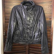 Like New Women S 100 Leather Zip Jacket