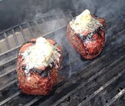 grilled filet mignon steak cooked on