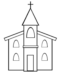Christian praying hands coloring page. Drawings Church Buildings And Architecture Printable Coloring Pages