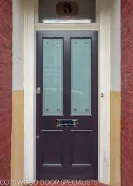 Purple Victorian Door Etched Glass With