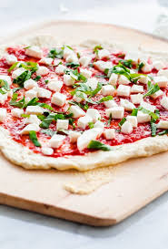 Remove pizza and sprinkle with the fresh basil and a pinch of salt. Best Homemade Margherita Pizza A Beautiful Plate