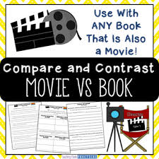 Movie Vs Book Activities Comparing Books And Movies