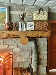 Rustic Fireplace Mantel Decor White