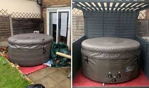 Mum Builds Her Own Hot Tub Shelter