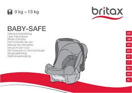 User Manual Britax Römer Baby Safe