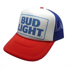 Vintage Bud Light Beer Hat Trucker Hat Snap Back Hat Red White Etsy