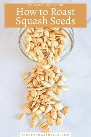 how to roast squash seeds finished