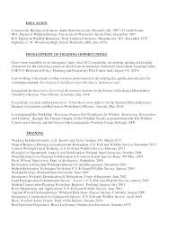 Resume Ideas For Objective Biology Resume Examples Wildlife