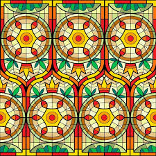 Premium Vector Stained Glass Pattern