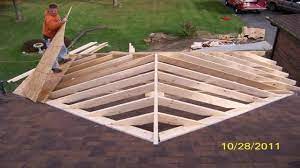 Gable Porch Roof Framing - YouTube