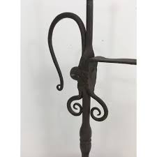 vintage wrought iron candle holder 1930