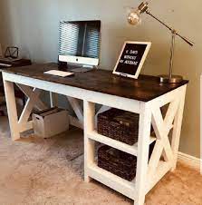 The rustic, industrial acme bob desk is a timeless style, perfect for any living room, office, bedroom, or den. Rustic Farmhouse Desk Littlerusticshop