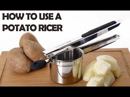 how to cook with a potato ricer you