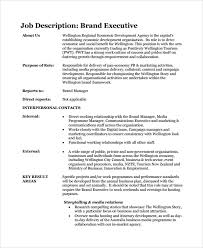 Sample Brand Manager Job Description 9 Examples In Pdf
