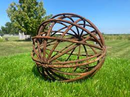 Wrought Iron 8 Garden Sphere Metal