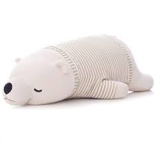 Buy Hei Ha Polar Bear Animal Plush Pillow,Soft Polar Bear Plush Toy, Animal  Stuff Soft Plushies Cute Dolls,for Girls/Boys Cute Cuddle Online at Low  Prices in India - Amazon.in